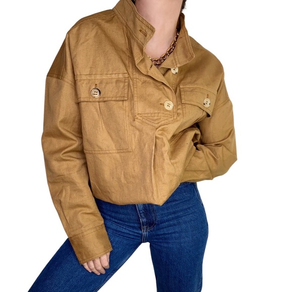 * HOST PICK* Isabel Marant Etoile IPA cotton linen front placket blouse 40 - Picture 2 of 8